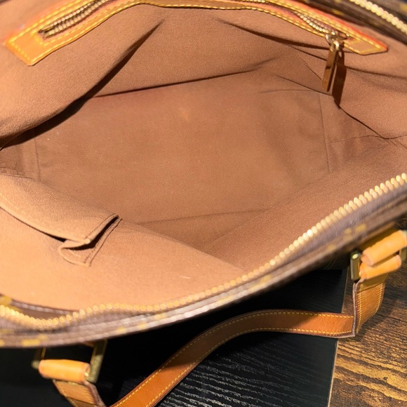 Louis Vuitton Monogram Brown Leather Pouch - Picture 2 of 3